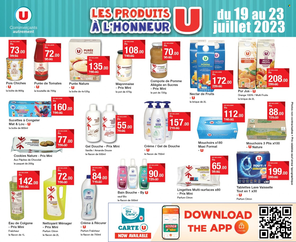 Super U catalogue - 19.07.2023 - 23.07.2023. Page 1