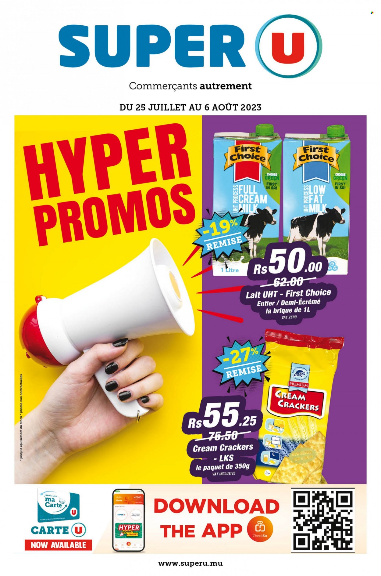 Super U catalogue - 25.07.2023 - 6.08.2023. Page 1