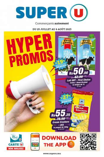 Catalogue Super U - 25/07/2023 - 06/08/2023.