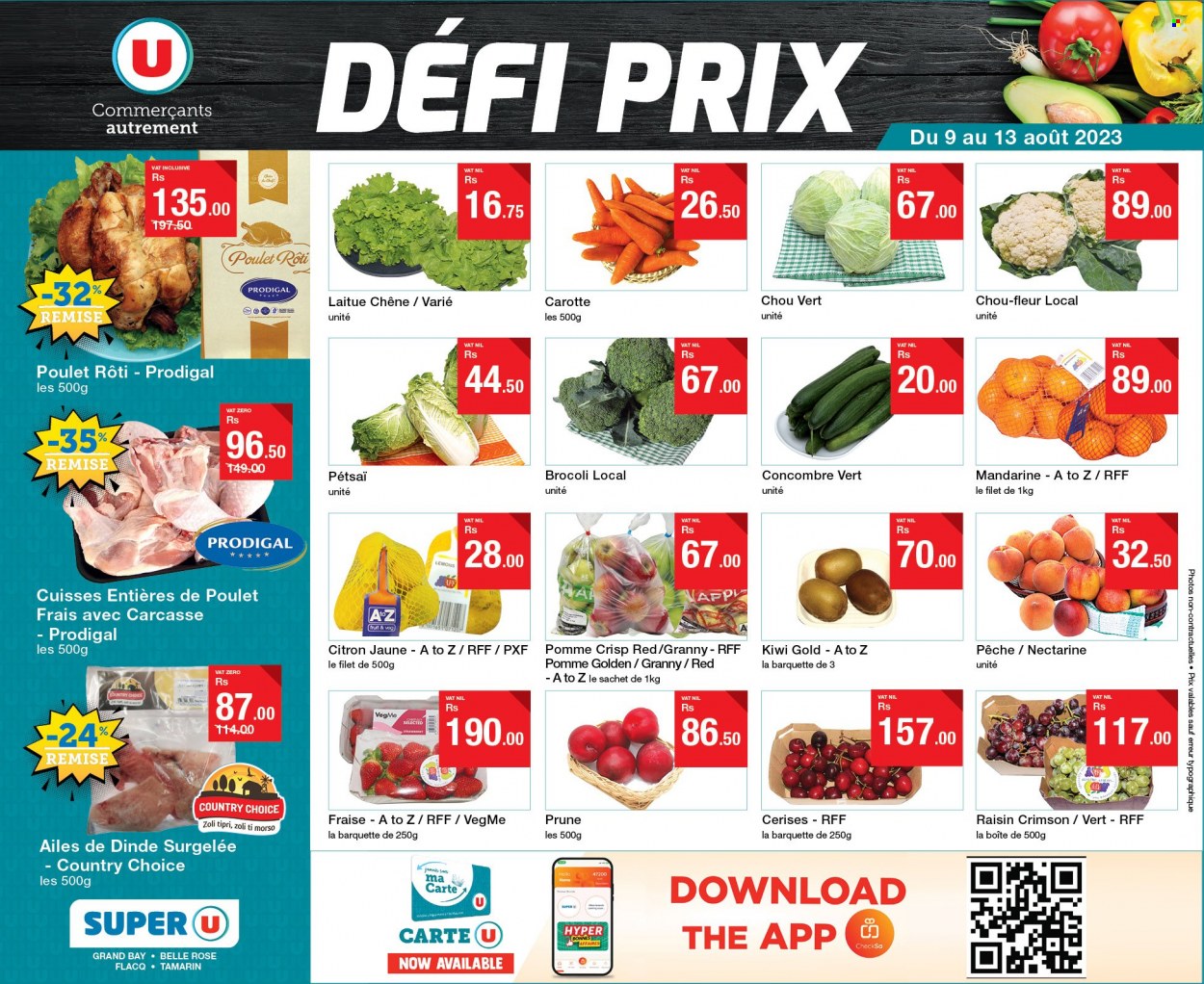 Super U catalogue - 9.08.2023 - 13.08.2023. Page 1