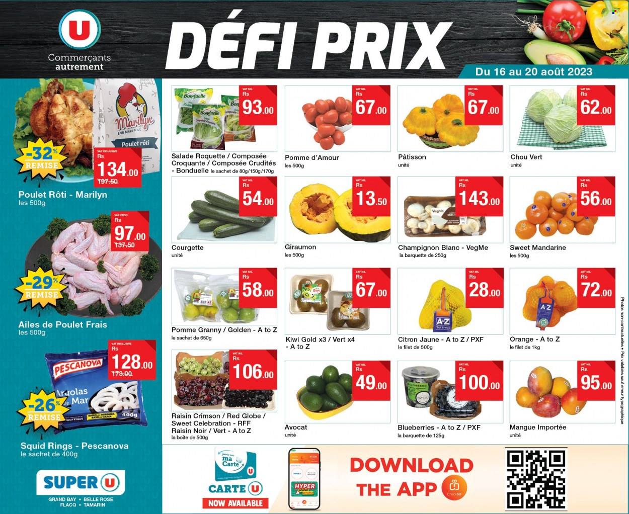 Super U catalogue - 16.08.2023 - 20.08.2023. Page 1