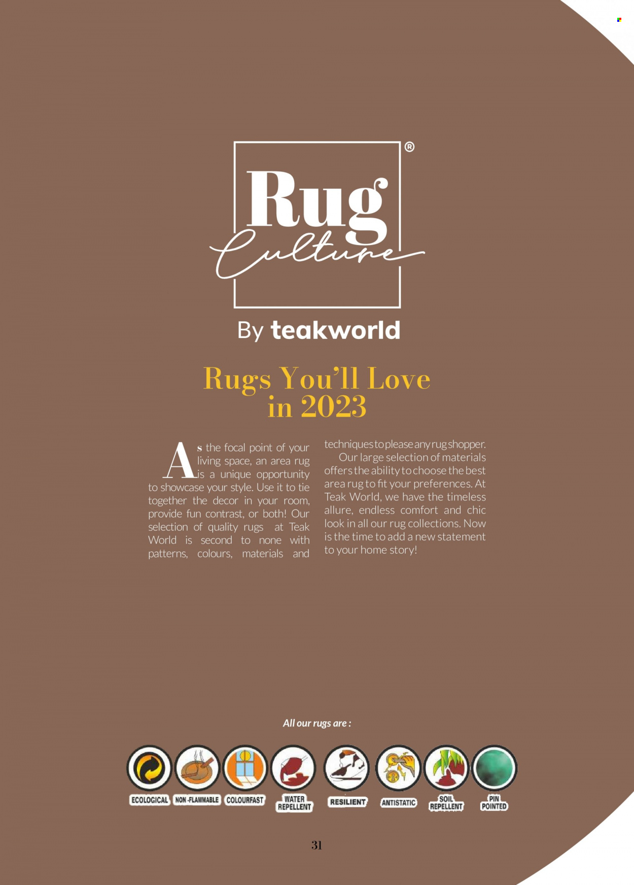 Teak World catalogue. Page 32