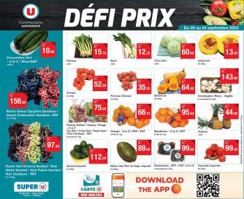 Catalogue Super U - 20/09/2023 - 24/09/2023.