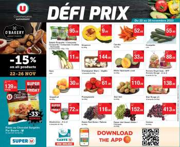 Catalogue Super U - 22/11/2023 - 26/11/2023.