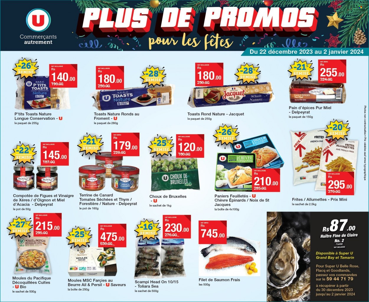 Super U catalogue - 22.12.2023 - 2.01.2024. Page 1