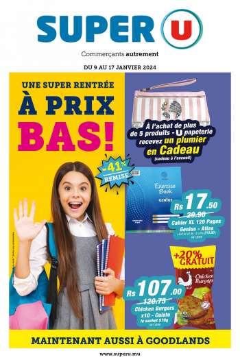 Catalogue Super U - 09/01/2024 - 17/01/2024.