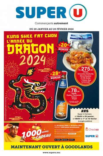 Catalogue Super U - 20/01/2024 - 20/02/2024.