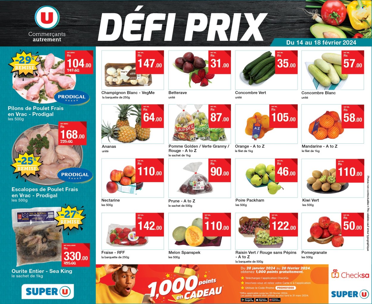 Super U catalogue - 14.02.2024 - 18.02.2024. Page 1