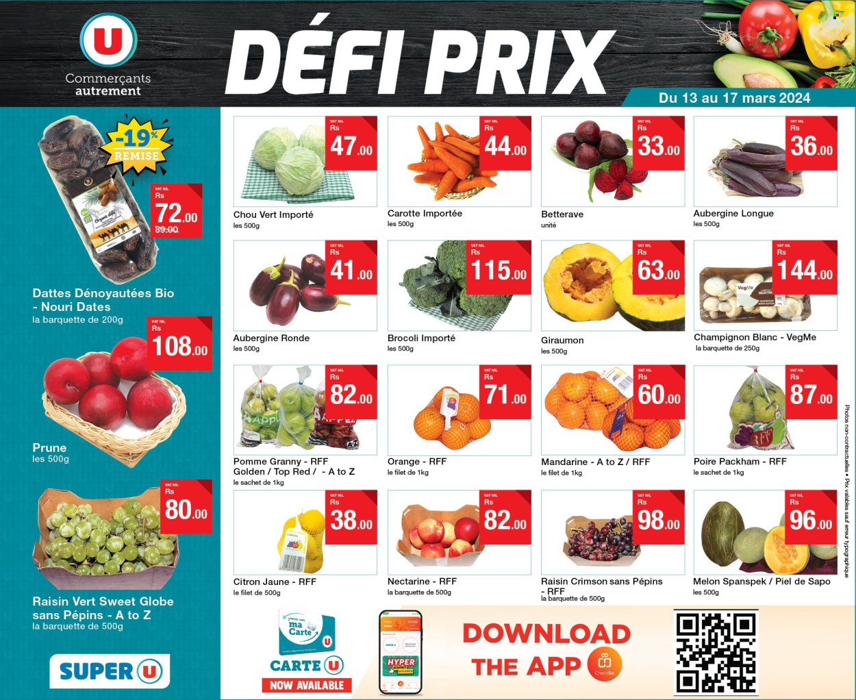 Super U catalogue - 13.03.2024 - 17.03.2024. Page 1