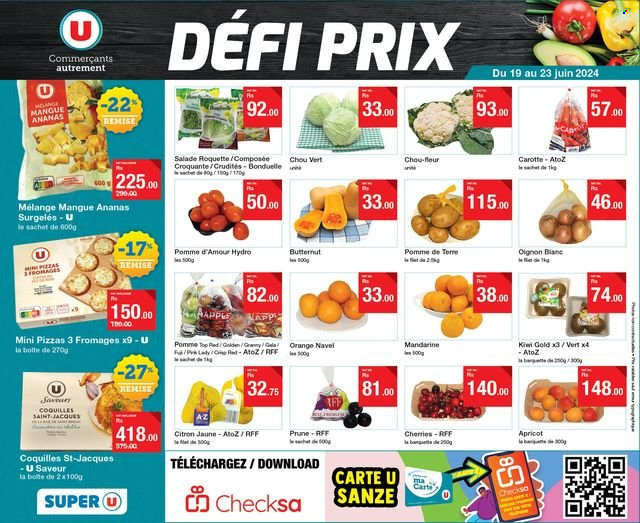 Super U catalogue - 19.06.2024 - 23.06.2024. Page 1