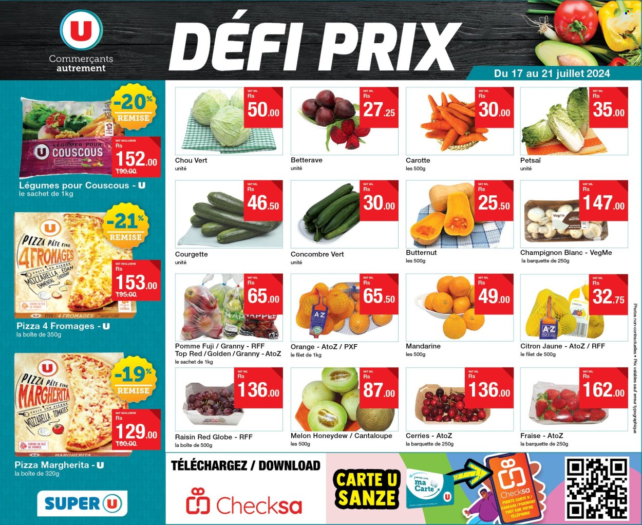 Super U catalogue - 17.07.2024 - 21.07.2024. Page 1