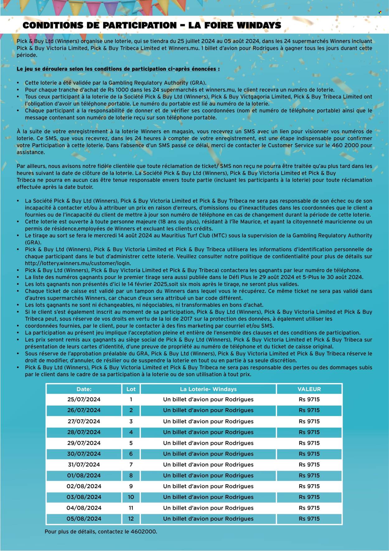 Winners catalogue - 25.07.2024 - 5.08.2024. Page 4