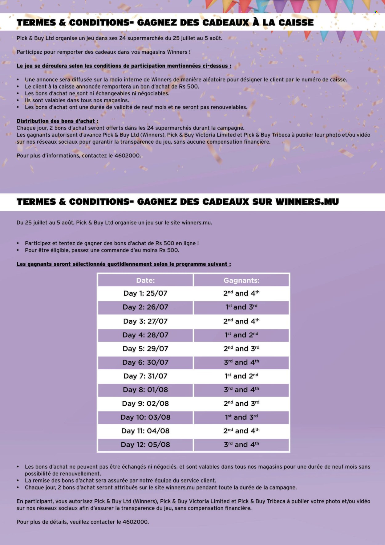 Winners catalogue - 25.07.2024 - 5.08.2024. Page 5