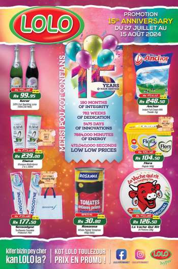 Catalogue LOLO Hyper - 27/07/2024 - 15/08/2024.