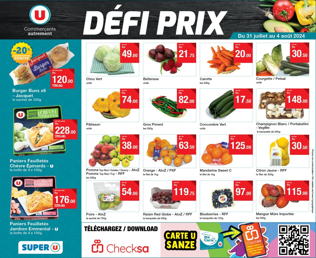 Super U catalogue - 31.07.2024 - 4.08.2024. Page 1