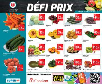 Catalogue Super U - 21/08/2024 - 25/08/2024.