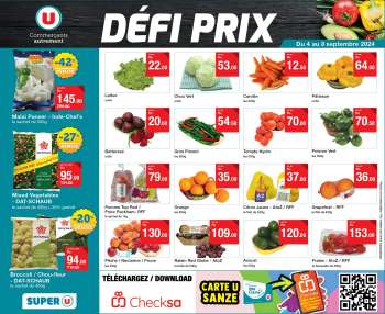 Catalogue Super U - 04/09/2024 - 08/09/2024.