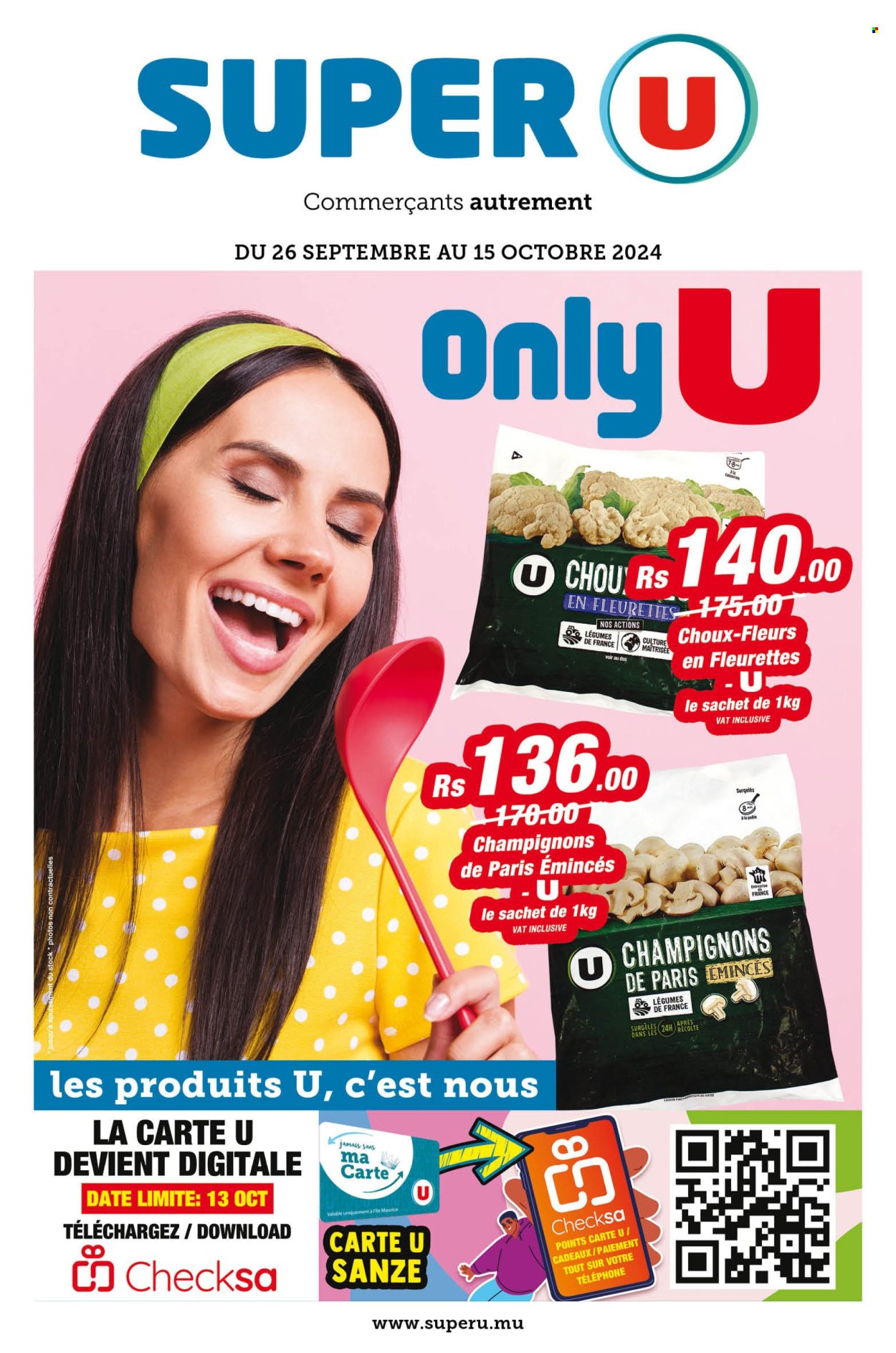 Super U catalogue - 26.09.2024 - 15.10.2024. Page 1