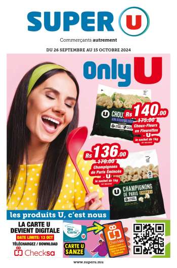 Catalogue Super U - 26/09/2024 - 15/10/2024.