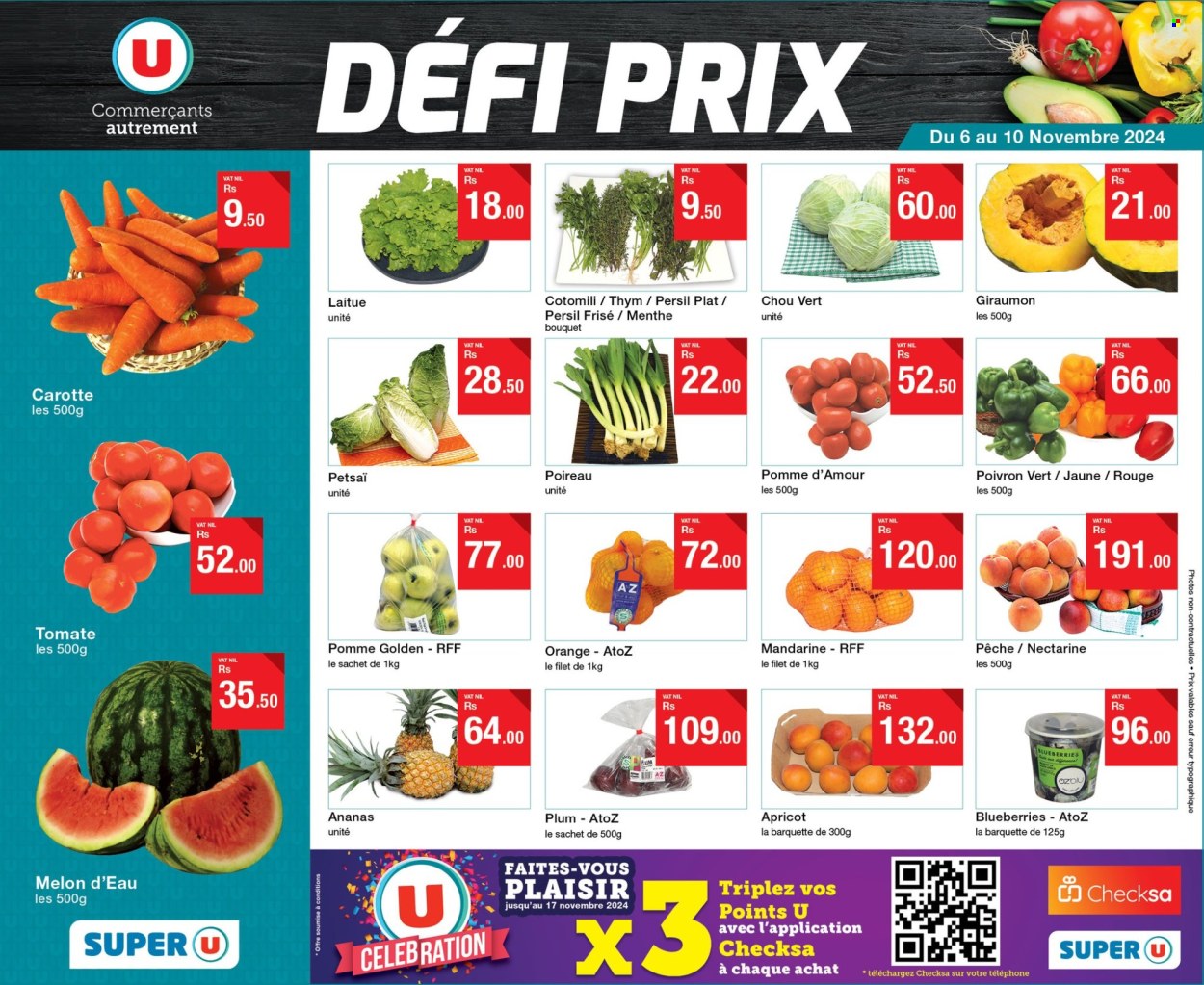 Super U catalogue - 6.11.2024 - 10.11.2024. Page 1