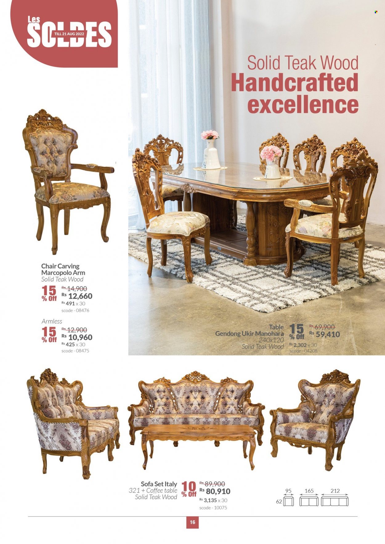 Teak World catalogue - 28.07.2022 - 21.08.2022. Page 16