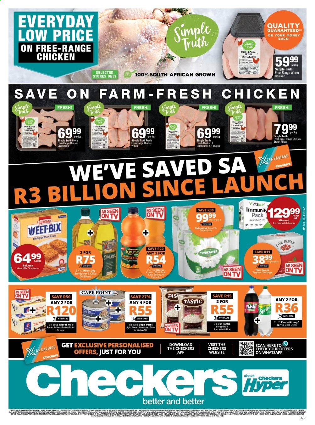 Checkers specials - 24/05/2021 - 06/06/2021. Page 1