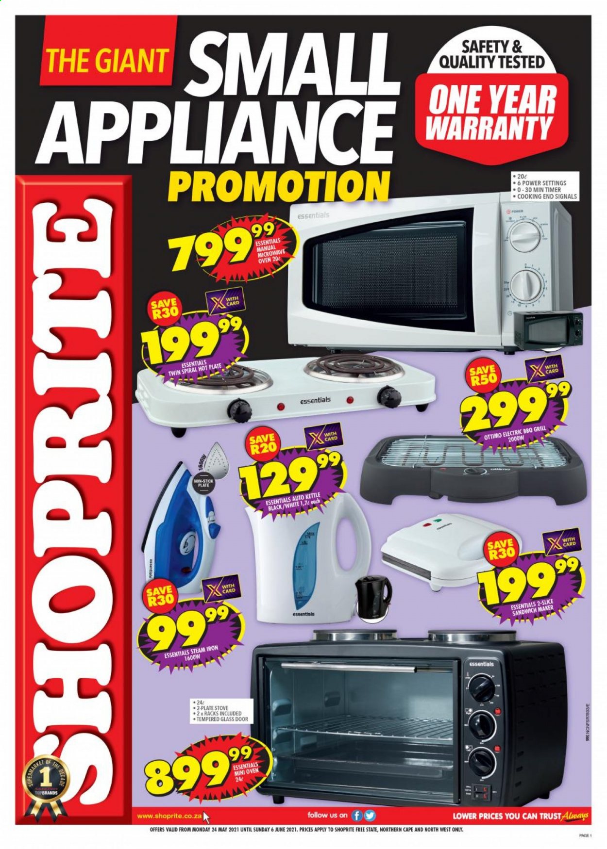 Shoprite specials - 24/05/2021 - 06/06/2021. Page 1