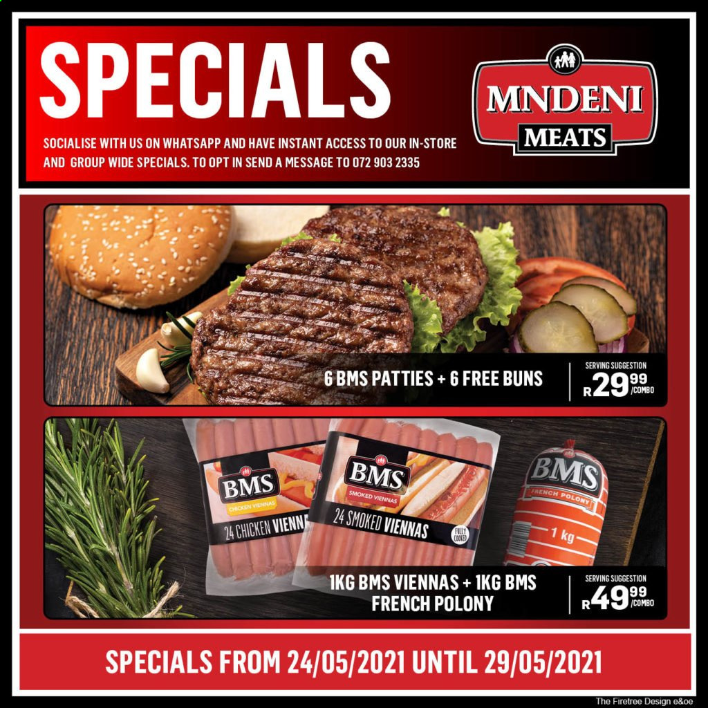 Mndeni Meats specials - 24/05/2021 - 29/05/2021. Page 1