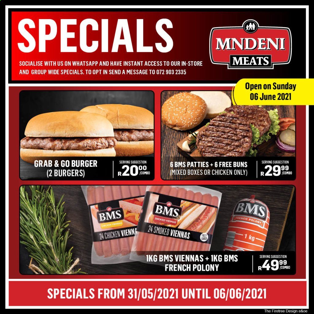 Mndeni Meats specials - 31/05/2021 - 06/06/2021. Page 1