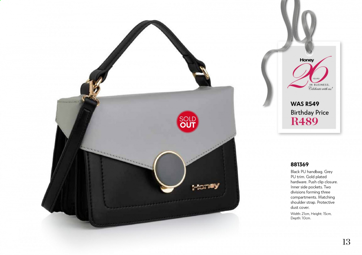 Honey specials. Page 15