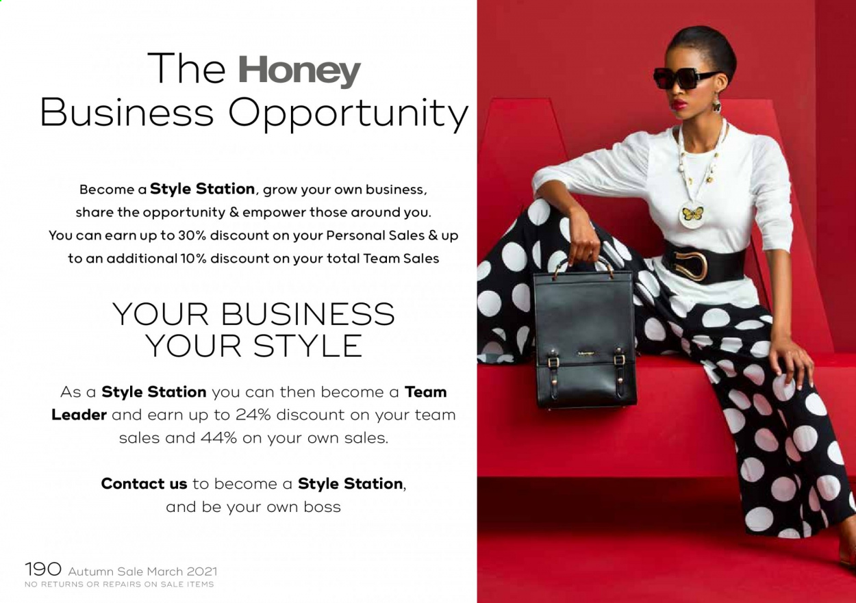 Honey specials. Page 192