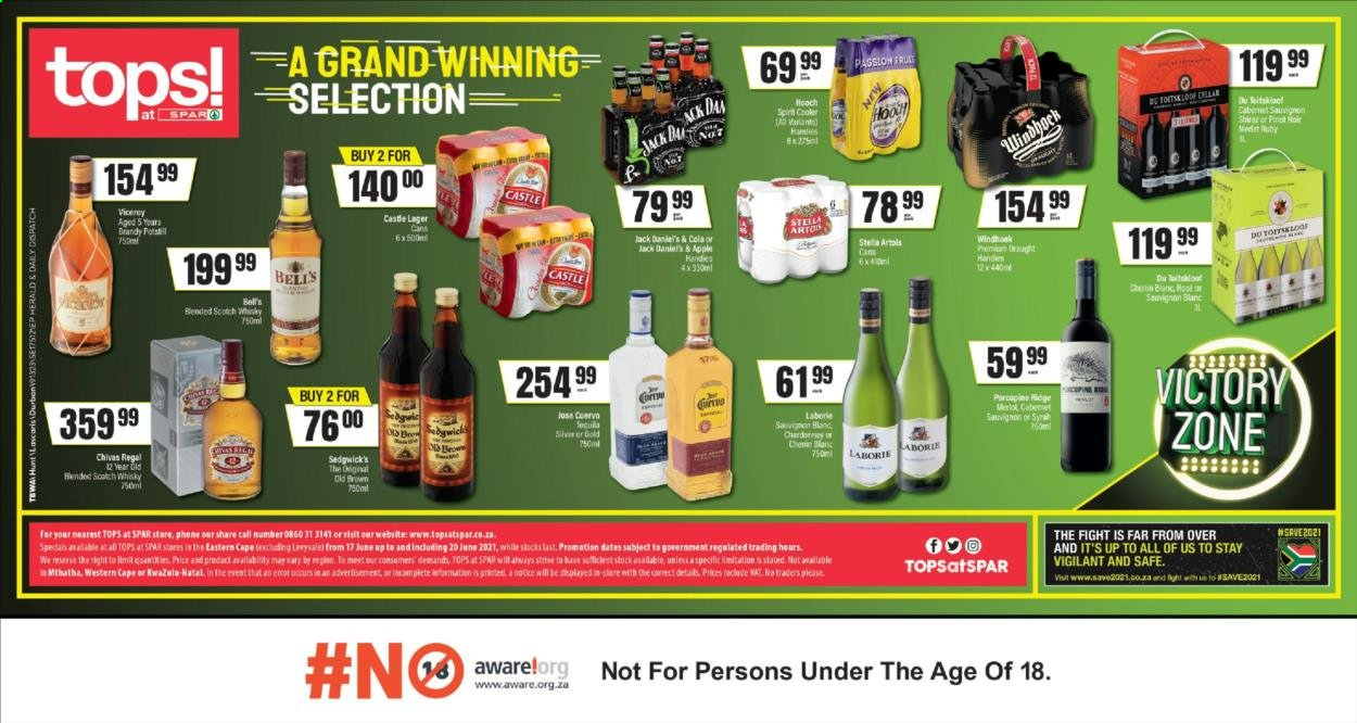 TOPS at SPAR specials - 17/06/2021 - 20/06/2021. Page 1