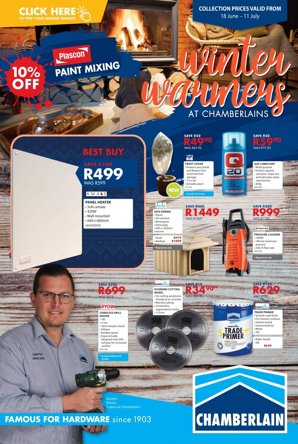 Chamberlain specials - 18/06/2021 - 11/07/2021. Page 1