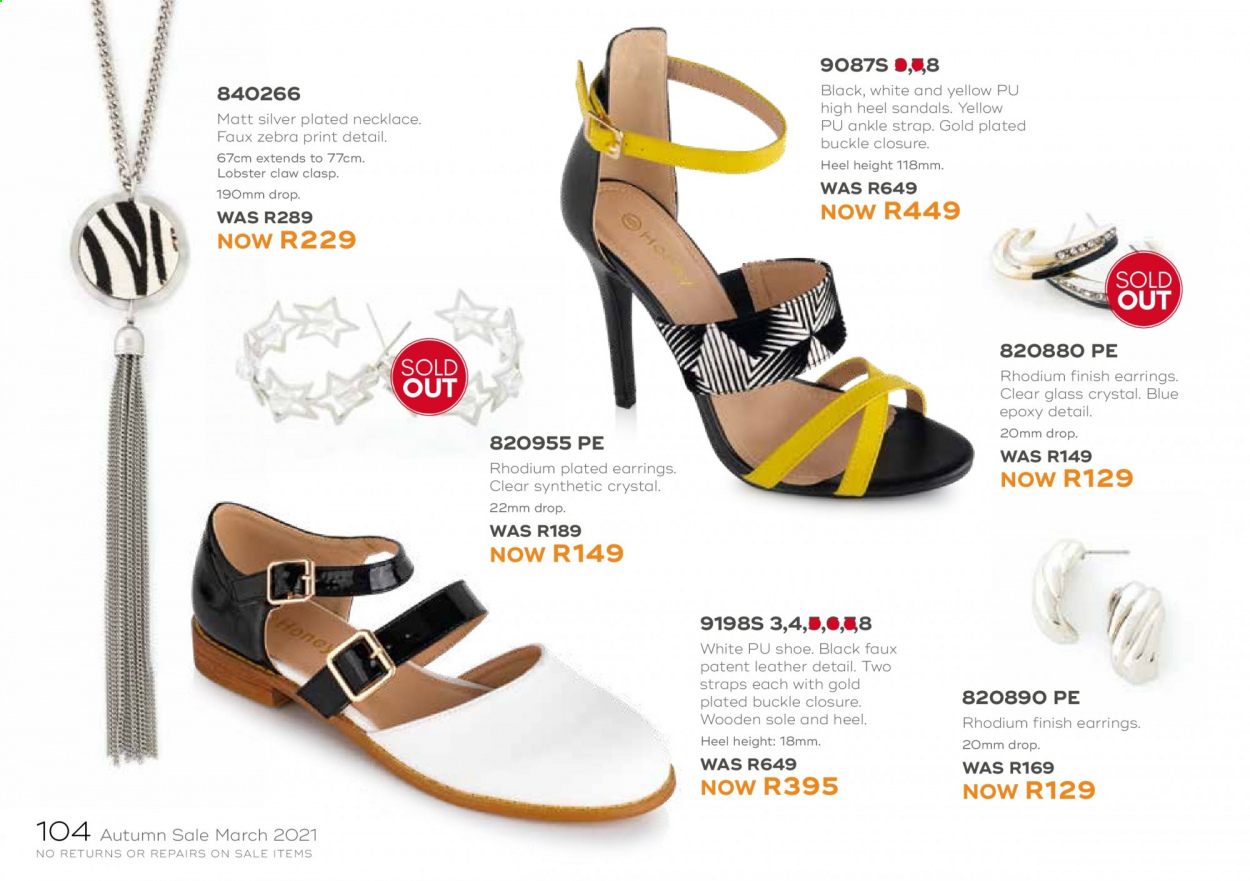 Honey specials. Page 106