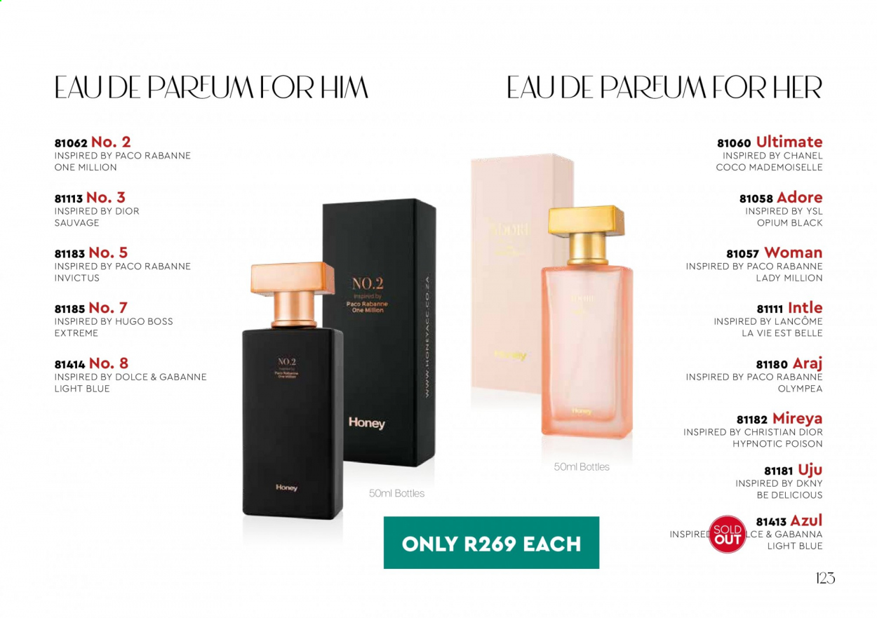 Honey specials. Page 125