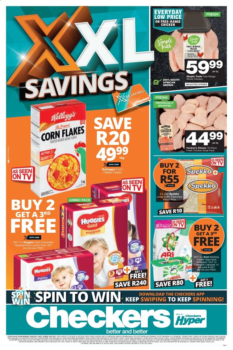 Checkers specials - 28/06/2021 - 04/07/2021. Page 1
