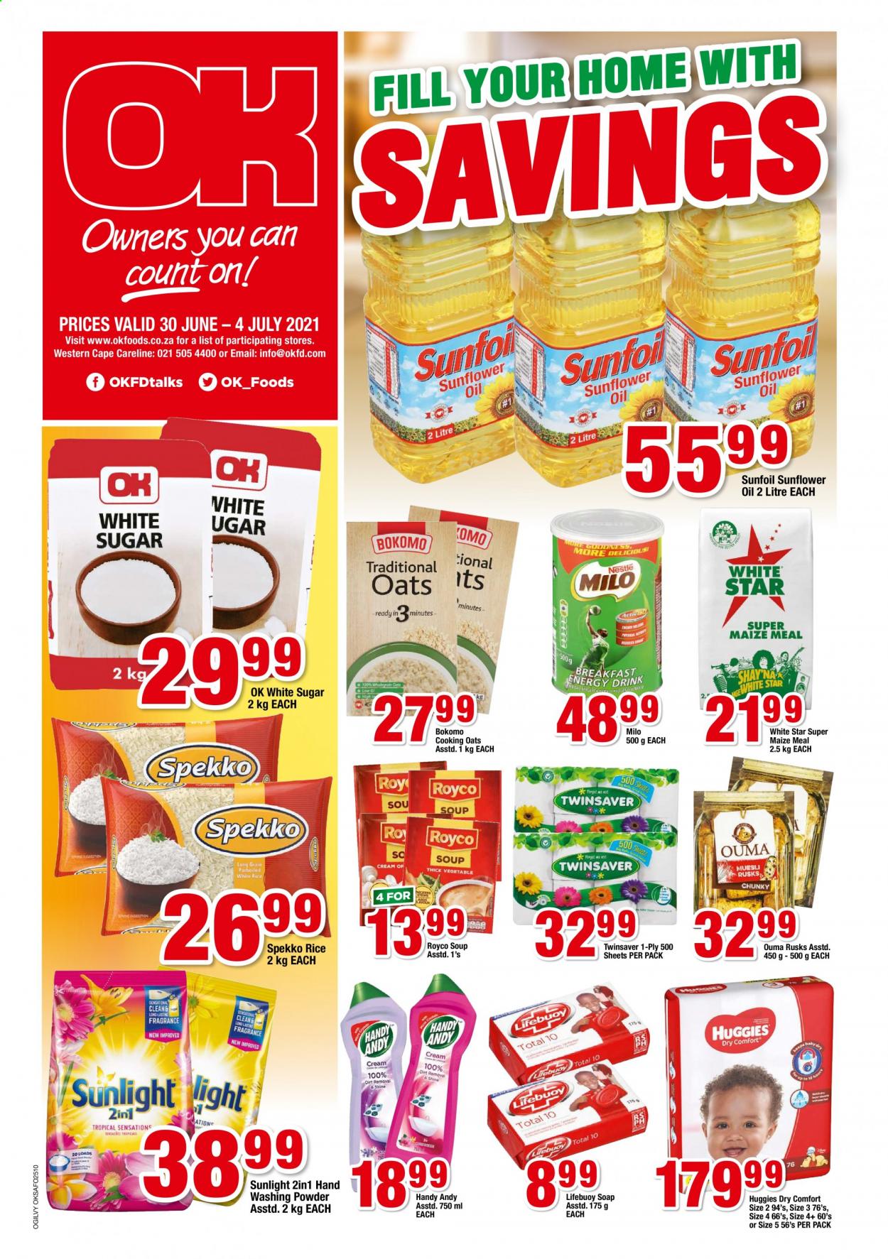 OK Foods specials - 30/06/2021 - 04/07/2021. Page 1