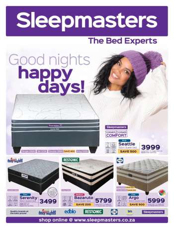 Sleepmasters catalogue  - 07.05.2021 - 08.01.2021.