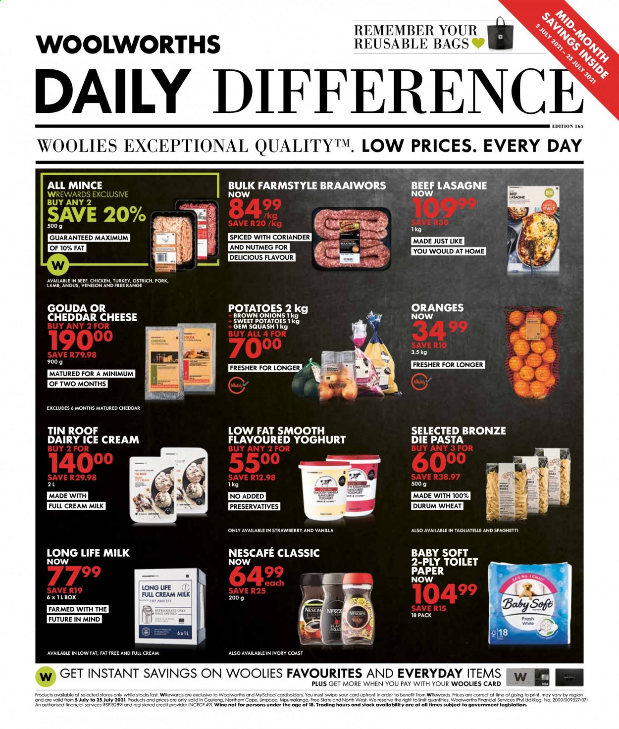 Woolworths specials - 05/07/2021 - 25/07/2021. Page 1