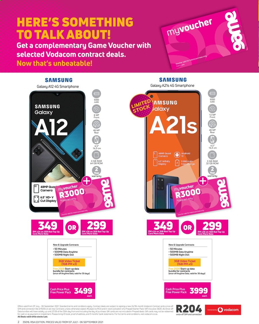 Game specials - 07/07/2021 - 06/09/2021. Page 2