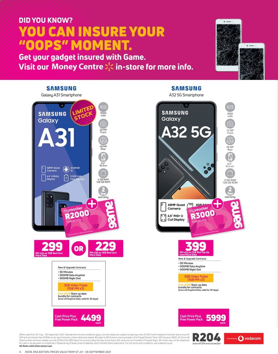 Game specials - 07/07/2021 - 06/09/2021. Page 4