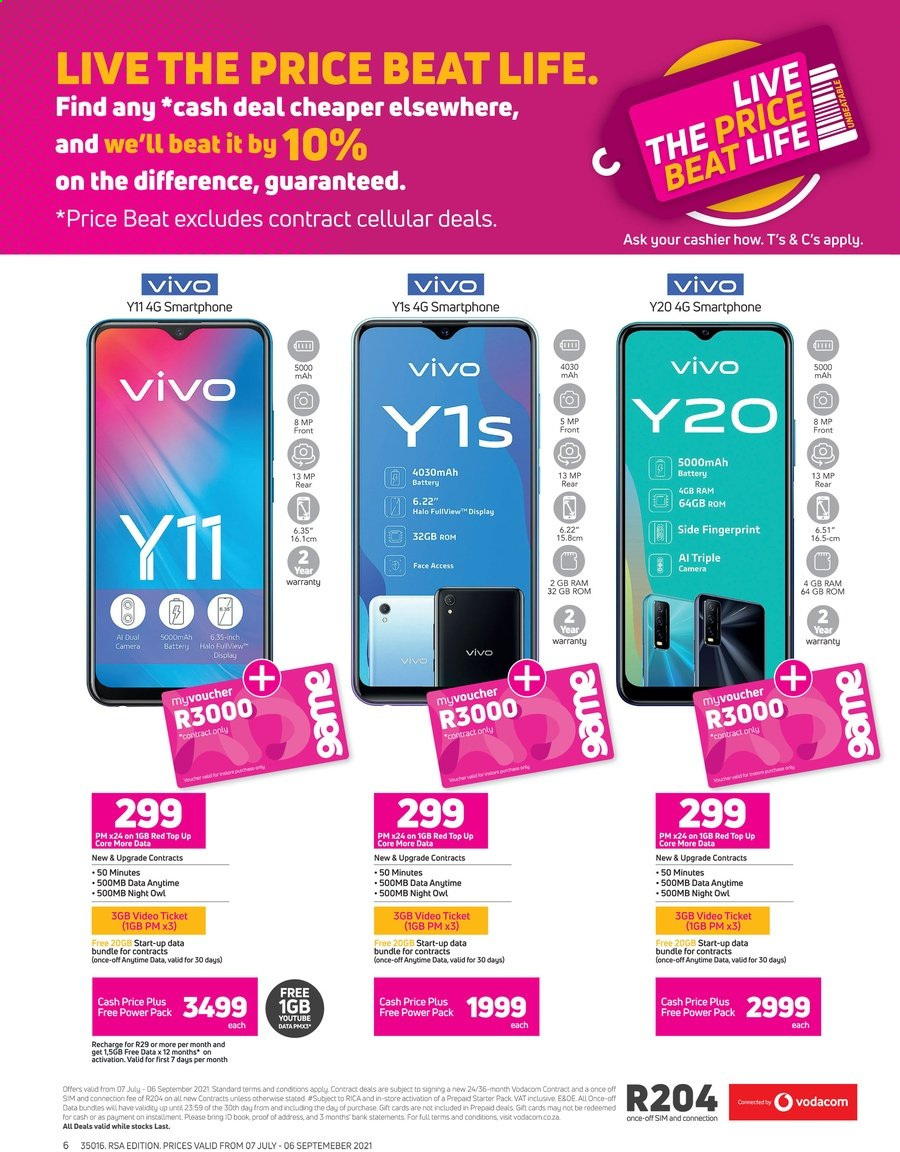 Game specials - 07/07/2021 - 06/09/2021. Page 6
