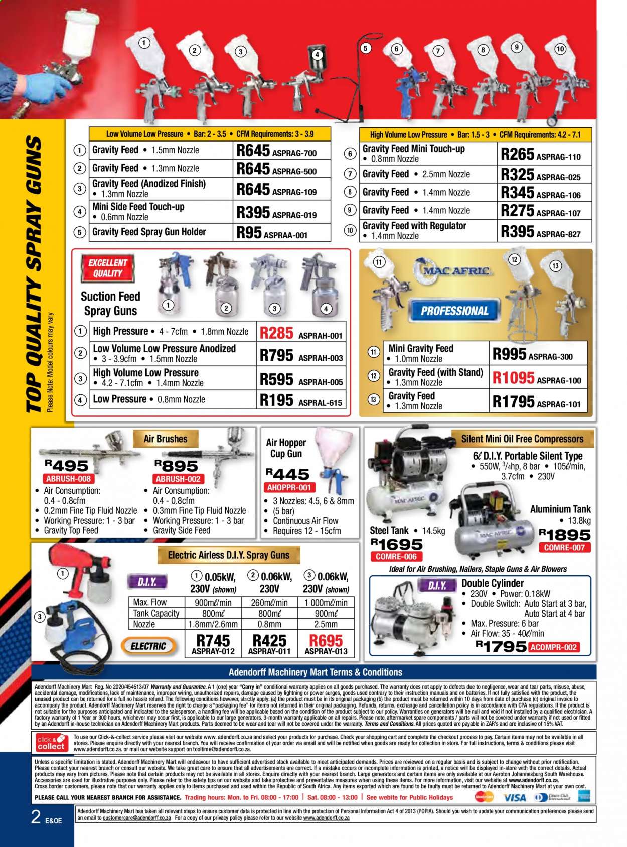 Adendorff Machinery Mart specials. Page 2