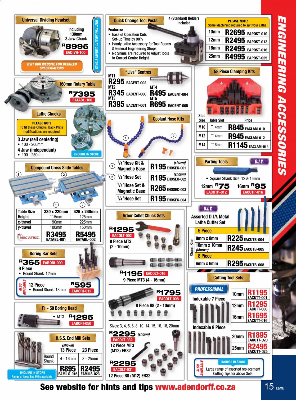 Adendorff Machinery Mart specials. Page 15