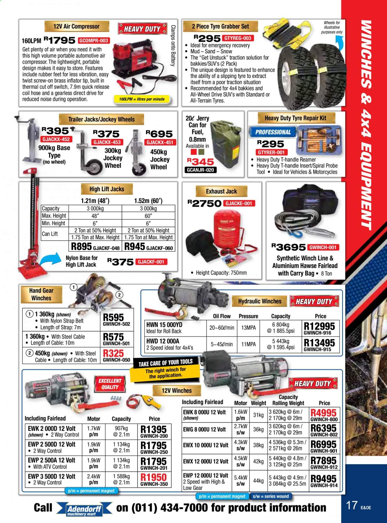 Adendorff Machinery Mart specials. Page 17