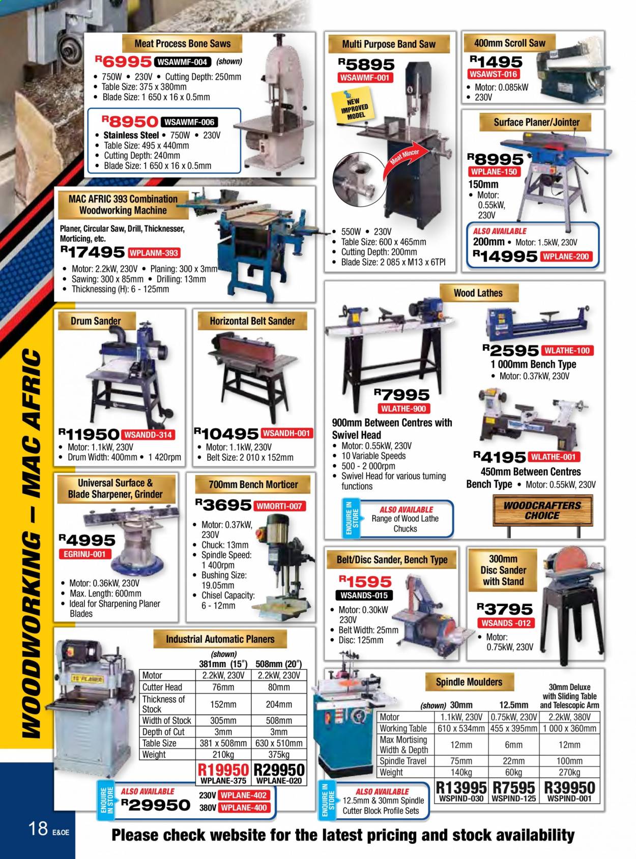 Adendorff Machinery Mart specials. Page 18