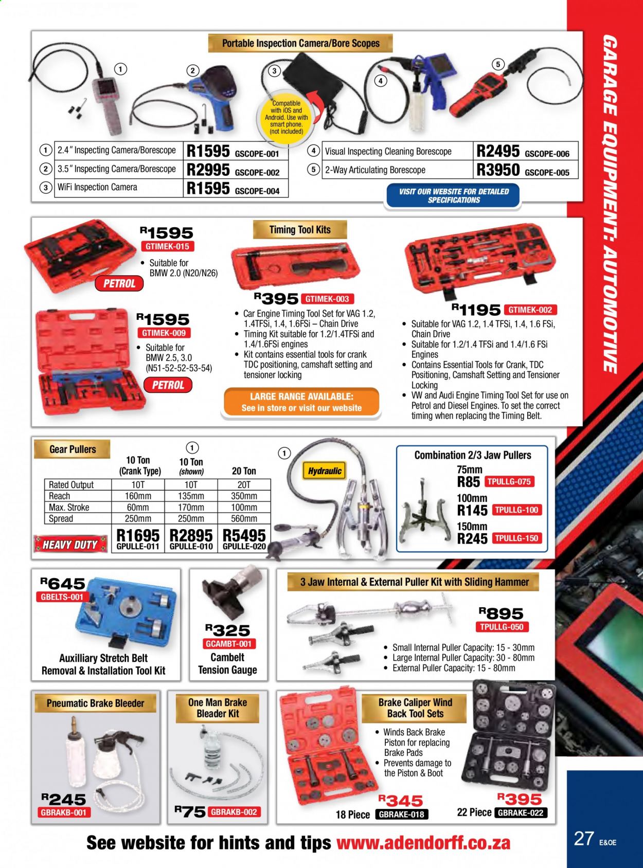 Adendorff Machinery Mart specials. Page 27