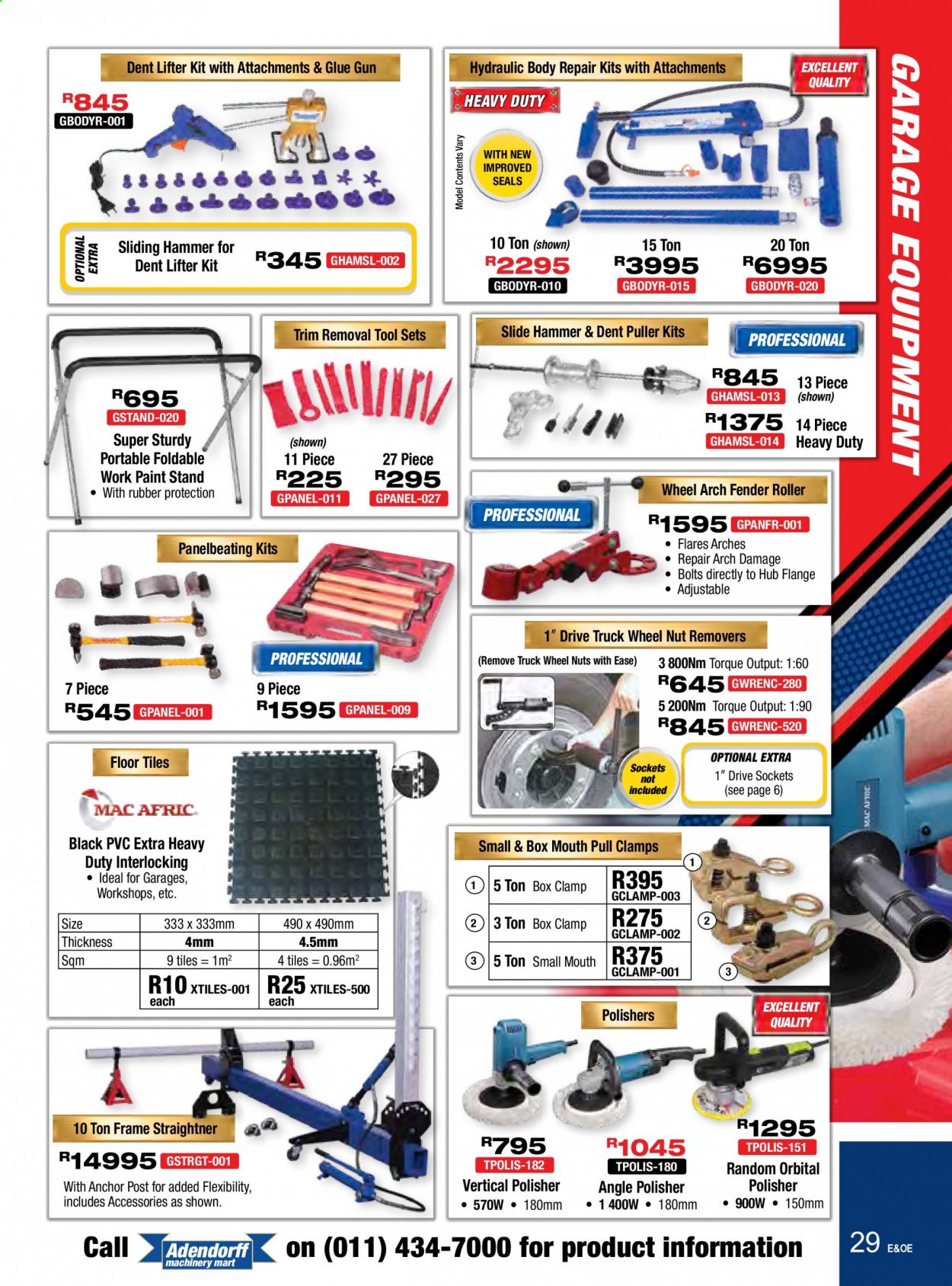 Adendorff Machinery Mart specials. Page 29