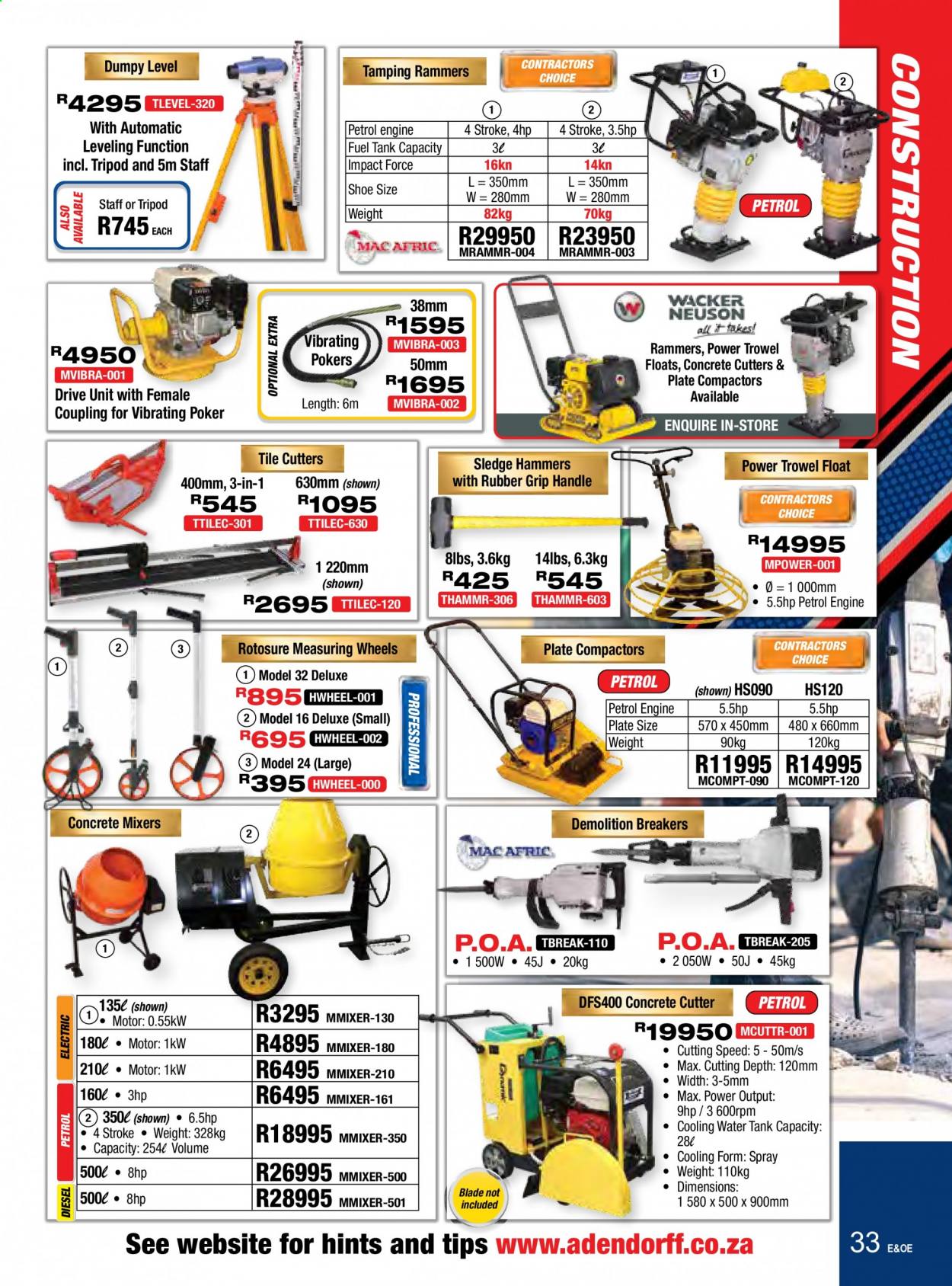 Adendorff Machinery Mart specials. Page 33