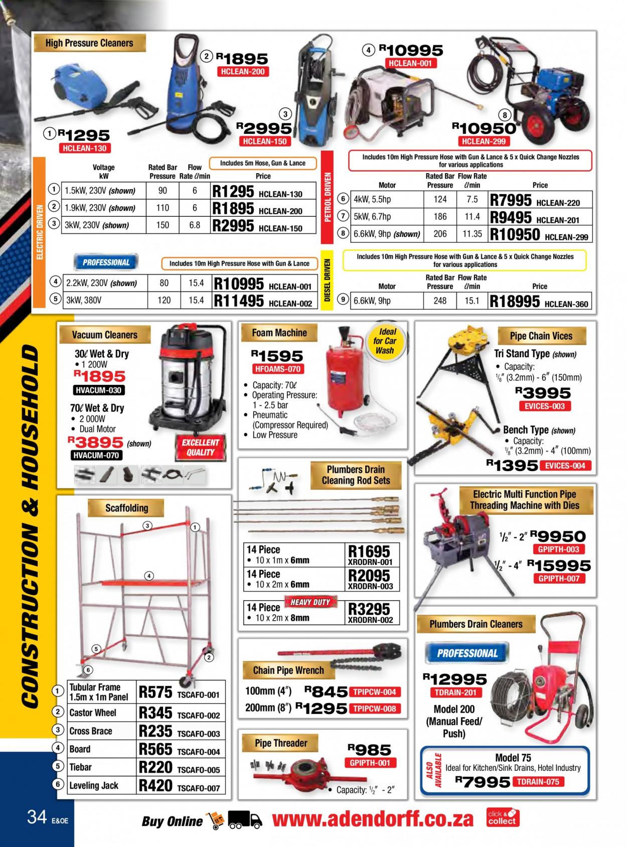 Adendorff Machinery Mart specials. Page 34